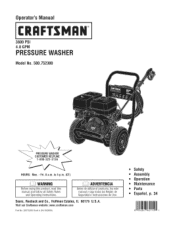 Craftsman 3800 Operation Manual