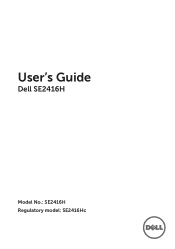 Dell SE2416H Dell  Users Guide
