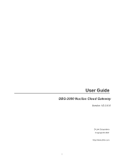 D-Link DBG-2000 Product Manual 1