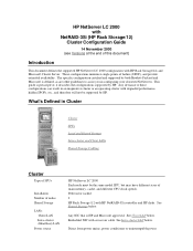 HP D7171A HP Netserver LC 2000 NetRAID-3Si and RS/12  Windows NT 4.0 Enterprise Server Cluster Config Guide