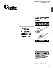RedMax HTZ2460 Owners Manual