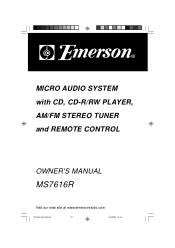 Emerson MS7616 Owners Manual