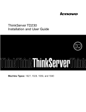 Lenovo ThinkServer TD230 TD230 User Guide
