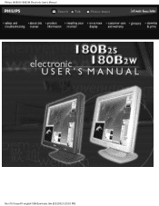 Philips 180B2S User manual