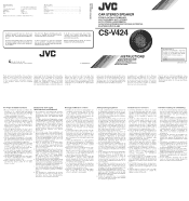JVC V424 Instruction Manual