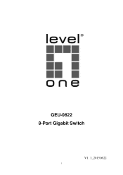 LevelOne GEU-0822 Manual