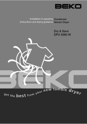 Beko DPU8360 User Manual