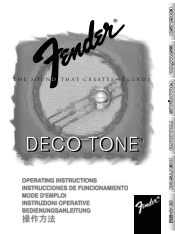 Fender Deco Tone Owners Manual