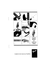 Fender Fender Electric Guitars and Basses Owners Manual