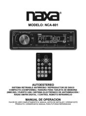 Naxa NCA-601 NCA-601 Spanish Manual