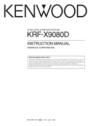 Kenwood KRF-X9080D User Manual