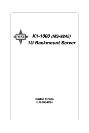 MSI K1-1000D User Guide