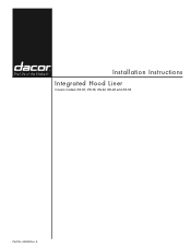 Dacor IHL48 Installation Instructions