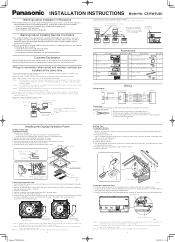 Panasonic U-72ME1U9 CZ-RWSU2U Owner's Manual