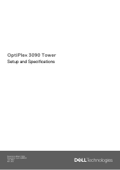 Dell OptiPlex 3090 Tower Setup and Specifications