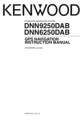 Kenwood DNN9250DAB User Manual