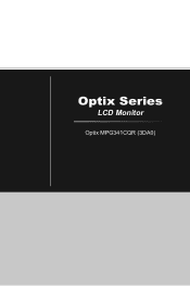 MSI Optix MPG341CQR User Manual