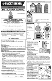 Black & Decker BDL100AV Type 1 Manual - BDL100AV