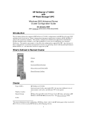 HP D7171A HP Netserver LT 6000 FC Windows 2000 Config Guide  for Windows 2000 Advanced Server Clusters