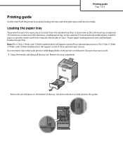 Lexmark C734dtn Printing Guide
