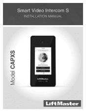 LiftMaster CAPXS Installation Manual - English French Spanish