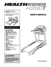 HealthRider H200t Treadmill English Manual