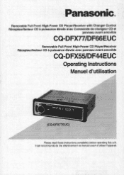 Panasonic CQDF66EUC CQDF44EUC User Guide
