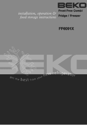 Beko FF6091 User Manual
