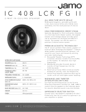 Jamo IC 408 LCR FG II Cut Sheet