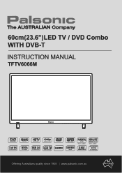 Palsonic tftv6066mw Owners Manual