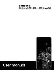 Samsung Galaxy S20 Ultra 5G Unlocked User Manual