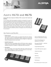 Aastra M675i M670i and M675i Expansion Module Datasheet