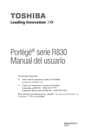 Toshiba Portege R830-SP3277KM User Guide 1