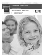 Bosch HEI7132U Installation Instructions