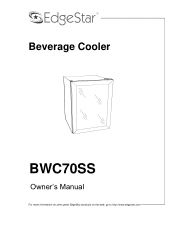 EdgeStar BWC70SS Owner's Manual