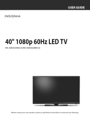 Insignia NS-40D420NA16 User Manual (English)