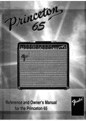 Fender Princeton 65 Owners Manual
