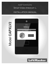 LiftMaster CAPXLV2 Installation Manual - English French Spanish
