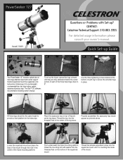 Celestron PowerSeeker 127EQ Telescope PowerSeeker 127 EQ Quick Setup Guide