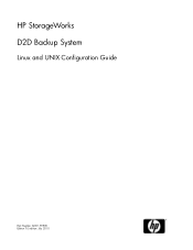 HP StoreOnce D2D4112 HP StorageWorks Linux and UNIX configuration guide for D2D Backup Systems (EJ001-90978, July 2010)