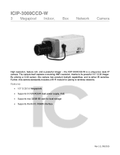 IC Realtime ICIP-3000CMOS-IS Product Datasheet