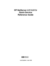 HP D7171A HP Netserver LH 3 and LH 3r Quick Service Guide