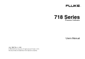 Fluke 718-300G Fluke 718 Users Manual