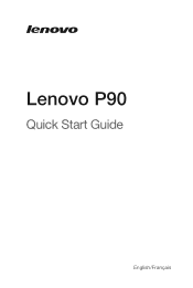 Lenovo P90 (Arabic/English/French) Quick Start Guide_Important Product Information Guide - Lenovo P90 Smartphone