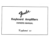 Fender Keyboard 60 Owner Manual