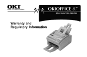 Oki OKIOFFICE87 OKIOFFICE 87 Warranty and Regulatory Information