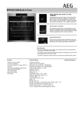 AEG BPE842720M Specification Sheet