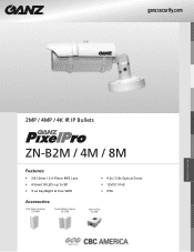 Ganz Security ZN-B4M212-DP ZN-B2M_4M_8M Specifications