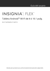Insignia NS-P16AT08 User Manual (PDF Version) (Español)