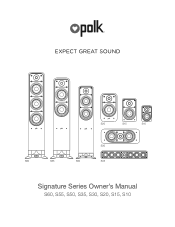Polk Audio Monitor 70 Series II User Guide